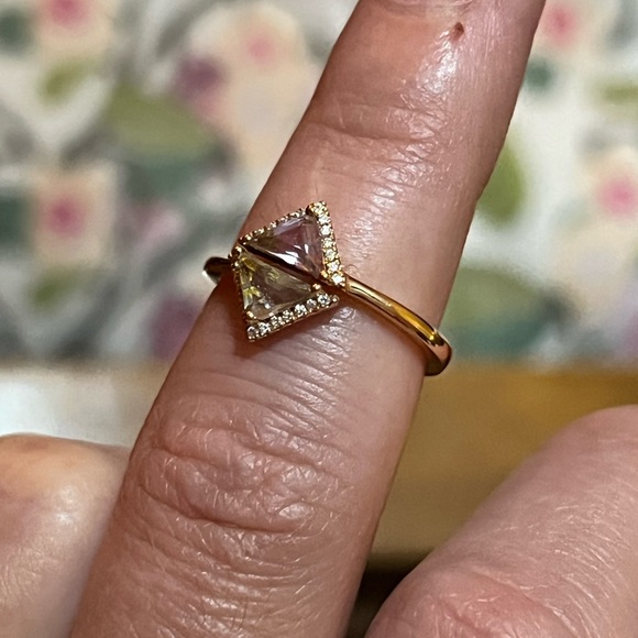 Bony Levy Iris 18k rose gold topaz and amethyst diamond ring-6 - Picture 5 of 7